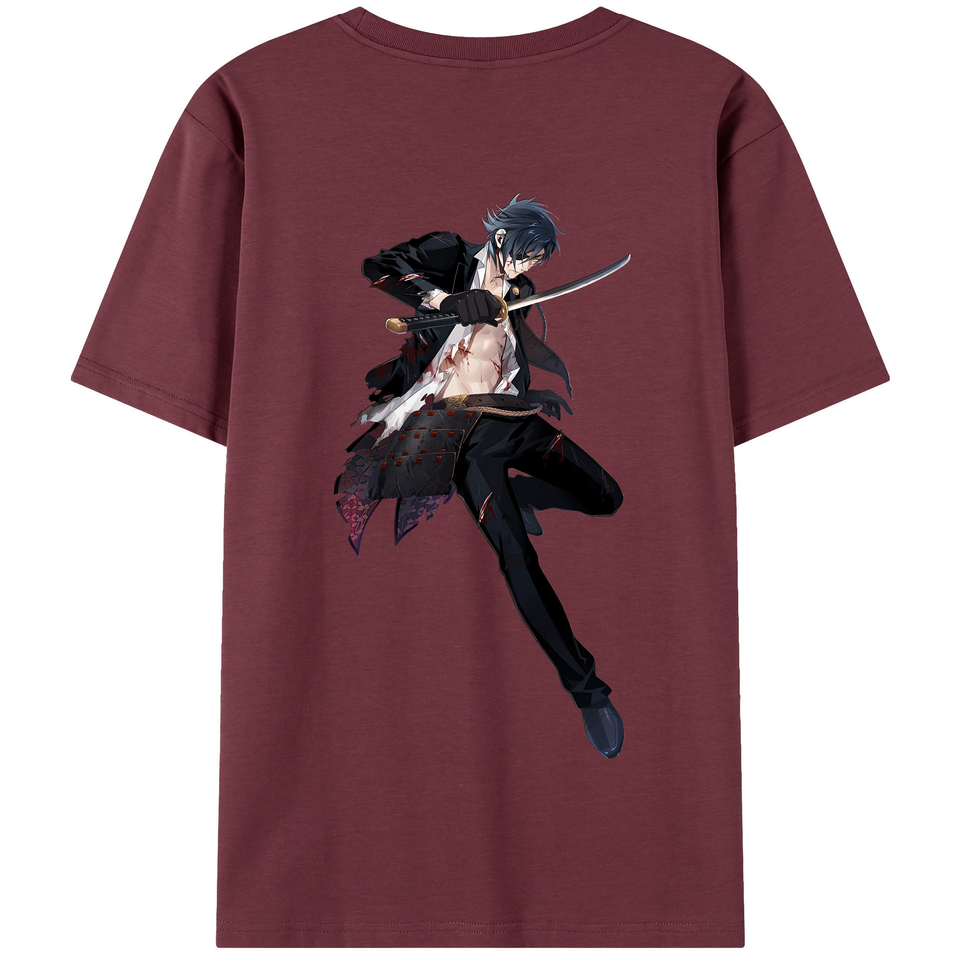 （画像用） 刀剣乱舞 Touken Ranbu 綿100％半袖Tシャツ（背面プリント）